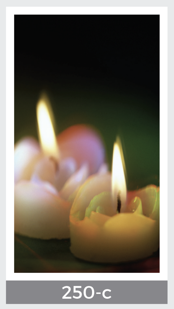 candle flames prayer card