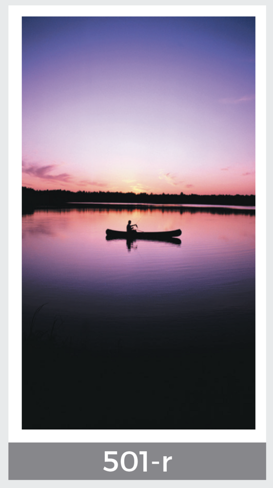 canoe on lake prayer card