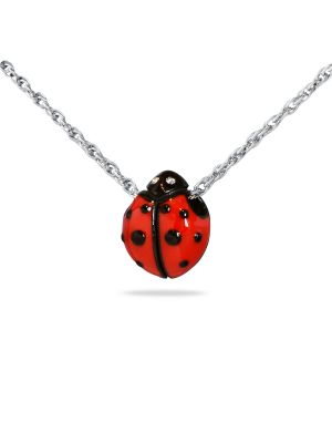 Stainless Steel Lady Bug Pendant - $75
