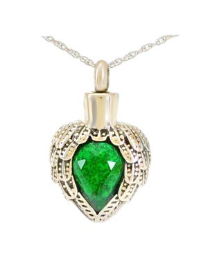 Winged Emerald Crystal Pendant - $75
