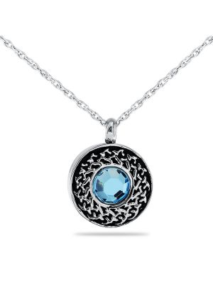 Celestial Blue Crystal Pendant - $75