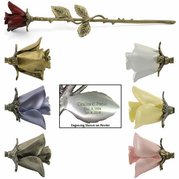 Assorted Brass Rose Colors