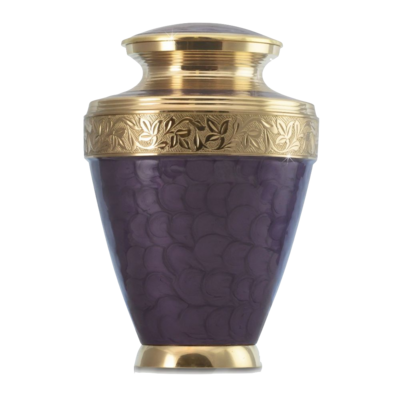 Purple Floral Brass