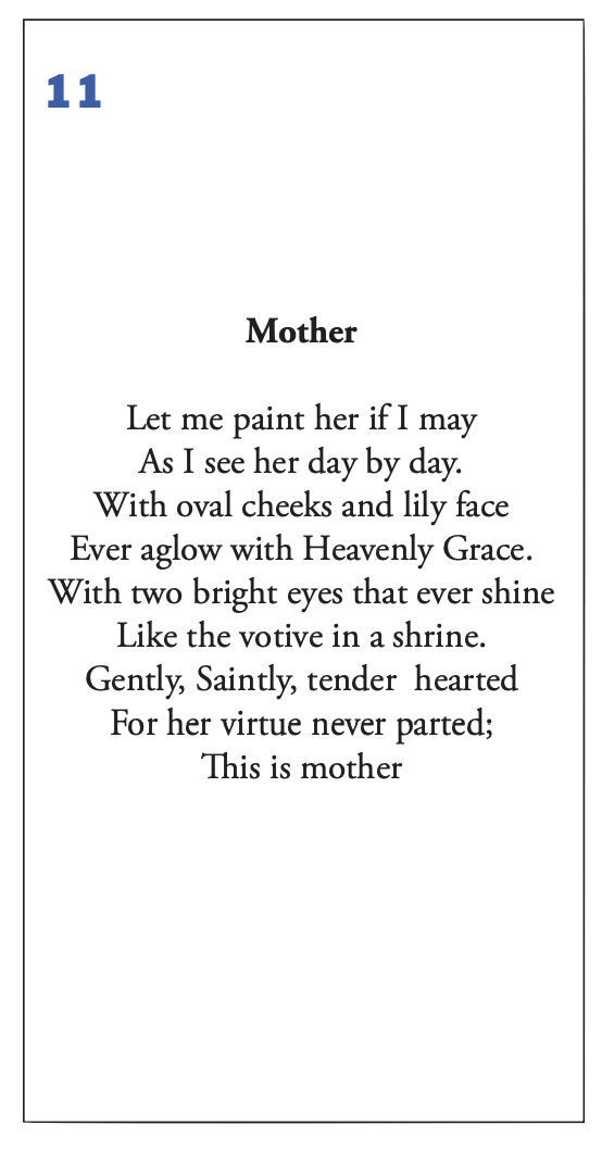 Prayer Verse 11
This is Mother