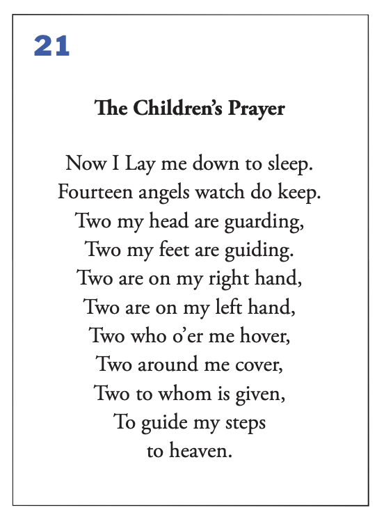 Prayer Verse 21
The Children's Prayer