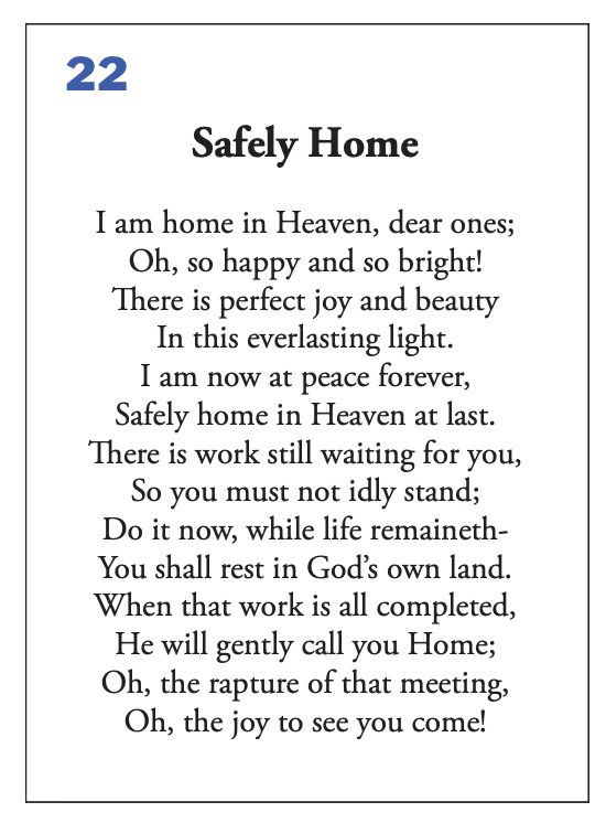 Prayer Verse 22
Safely Home